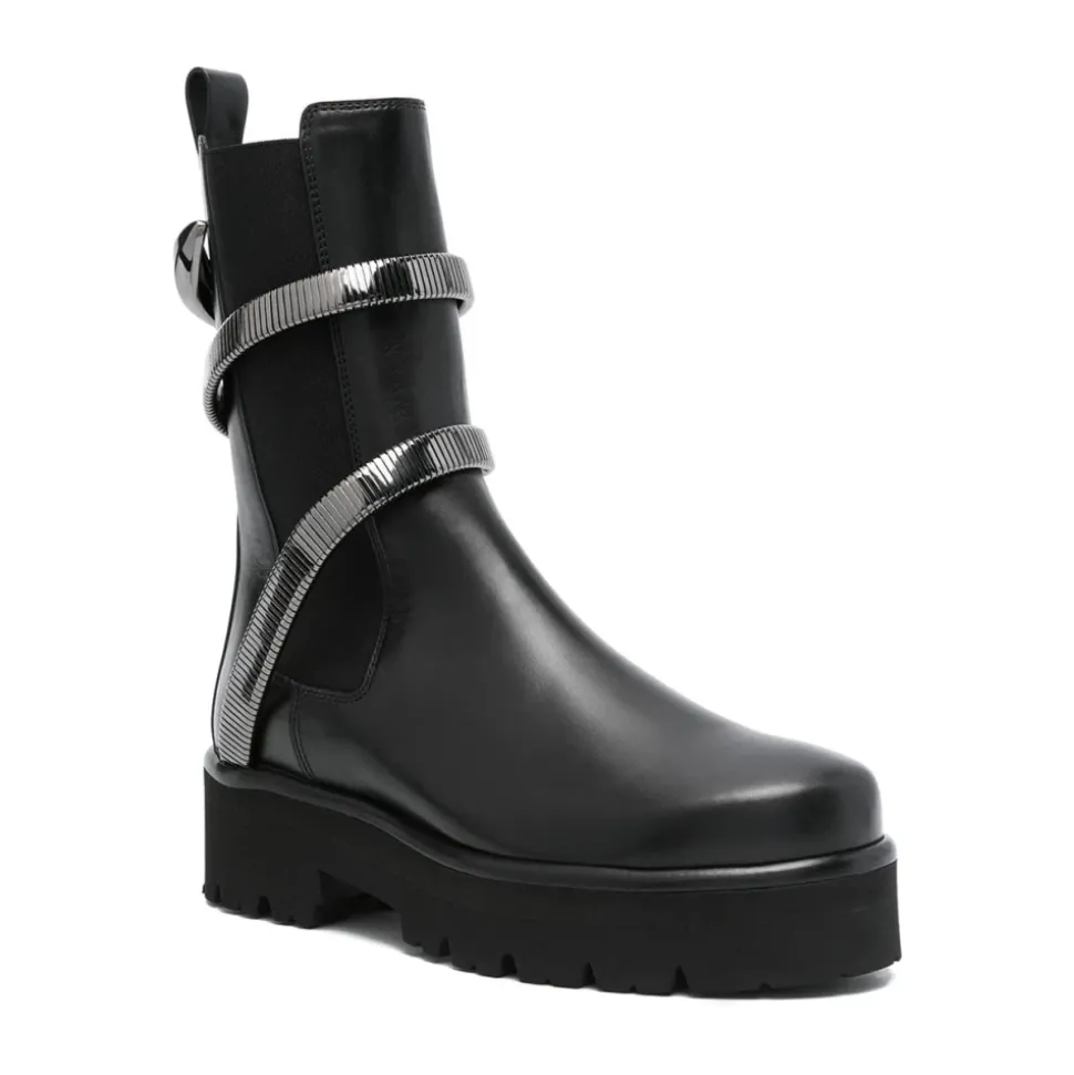 Botas de Cuero Negras