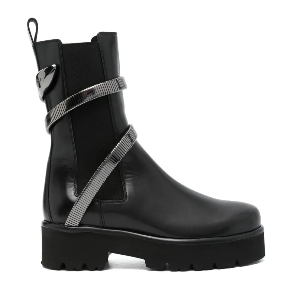 Botas de Cuero Negras