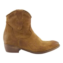 Botas Texano de Gamuza Marrón
