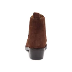 Botines Adel marrones con tacón de 4 cm