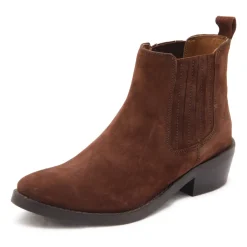 Botines Adel marrones con tacón de 4 cm