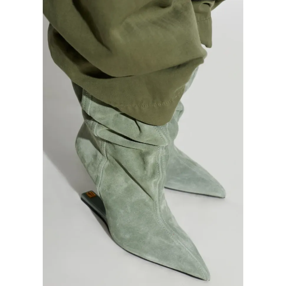 Botines al Tobillo de Ante sin Plataforma