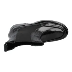 Botines Chelsea clásicos de cuero negro