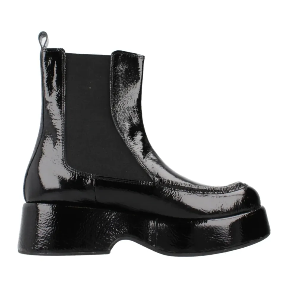 Botines Chelsea clásicos de cuero negro