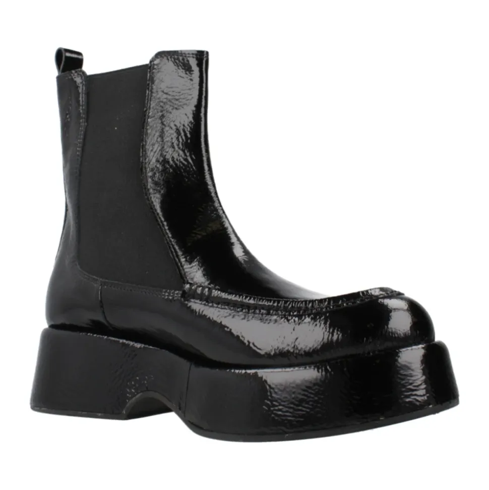 Botines Chelsea clásicos de cuero negro