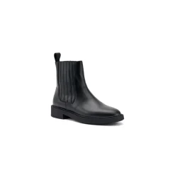 Botines Chelsea de Cuero con Elástico Cubierto