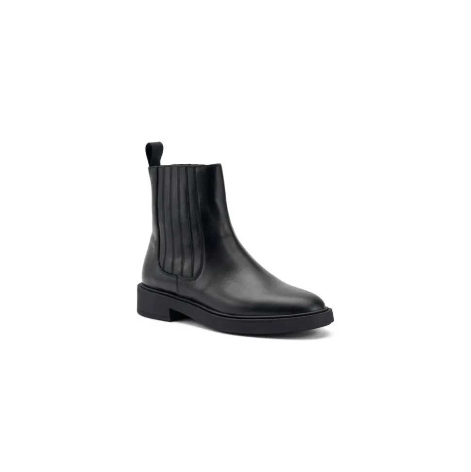 Botines Chelsea de Cuero con Elástico Cubierto