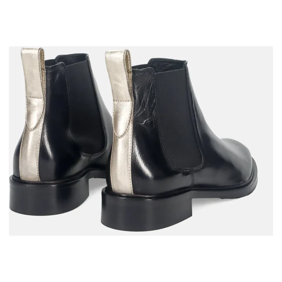 Botines Chelsea de Cuero Negro