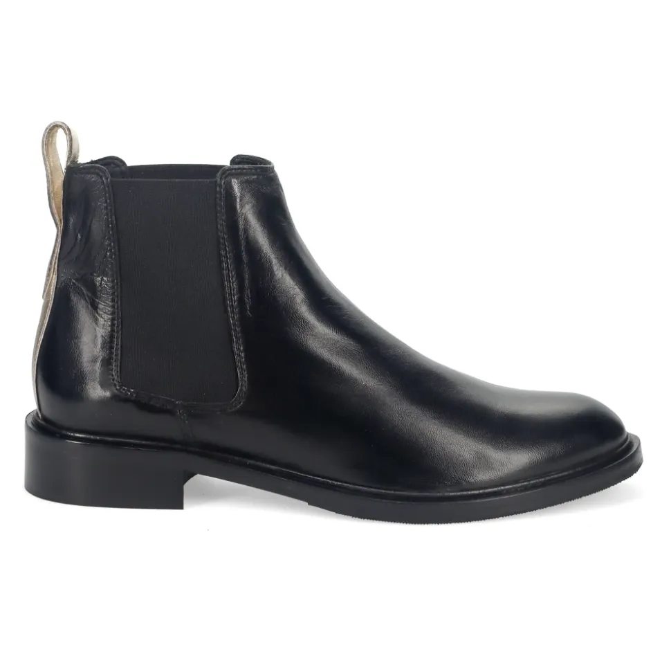 Botines Chelsea de Cuero Negro