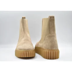 Botines Chelsea Marrón con Cordones
