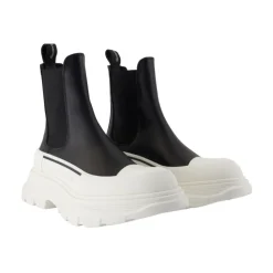 Botines de Cuero Negro - Slip-On