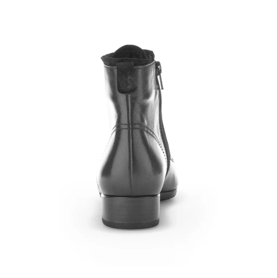 Botines negros con cordones para mujeres