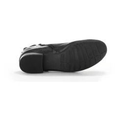 Botines negros con cordones para mujeres