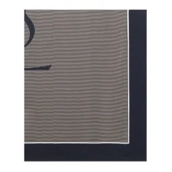 Bufanda rectangular de seda a rayas