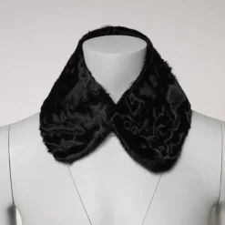 Bufanda tipo cuello con cuello de piel de cordero