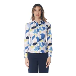 Camicia fantasia in tessuto no stiro
