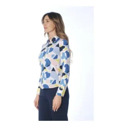 Camicia fantasia in tessuto no stiro