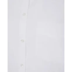 Camisa Abotonada con Cuello Elevado