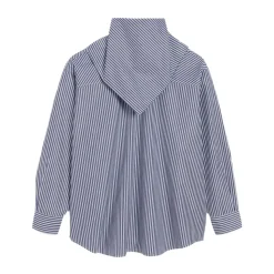 Camisa a Rayas con Cuello Bandana
