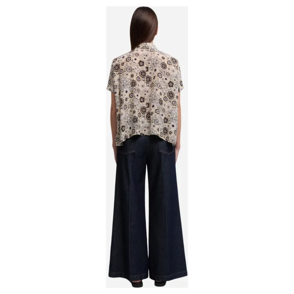 Camisa de Crêpe de Chine