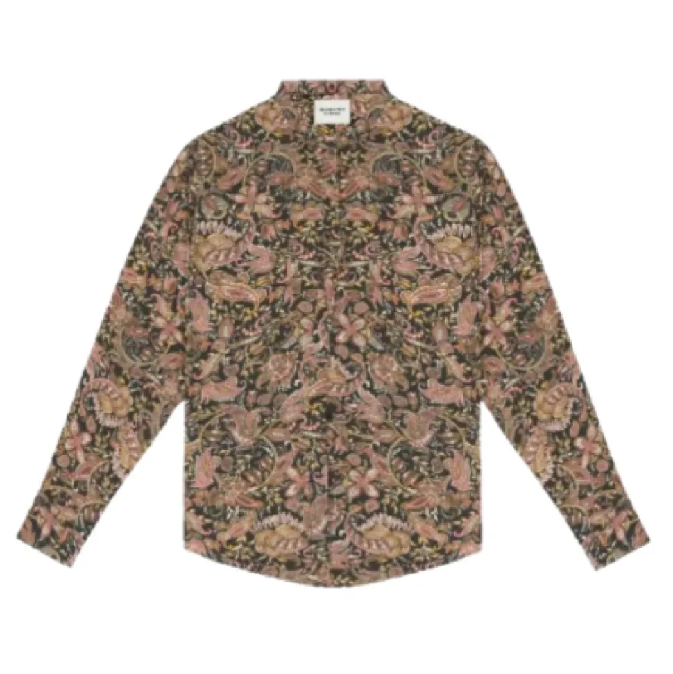 Camisa Estampada Fluida Estilo Bohemio Chic