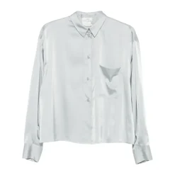 Camisa Gris de Manga Larga con Botones