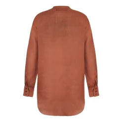 Camisa Oversize de Ramio Roja