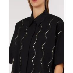 Camisa Ricamo Applicazioni