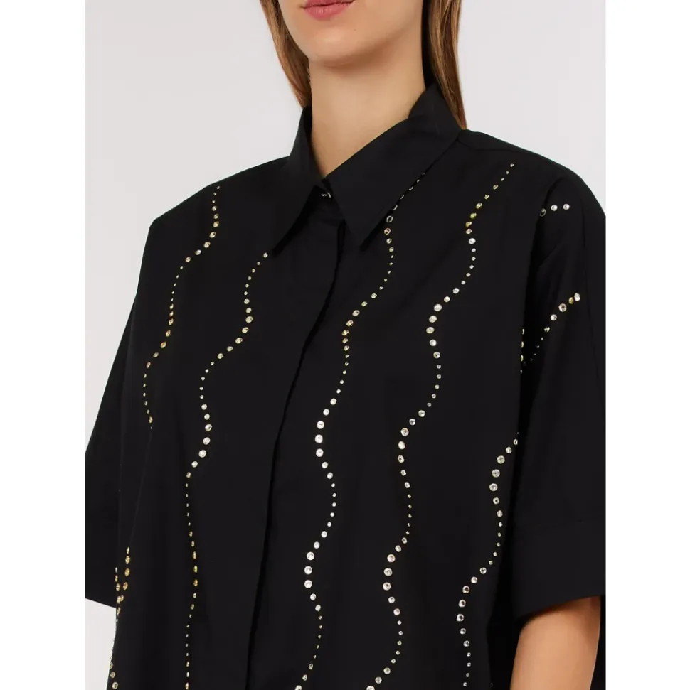 Camisa Ricamo Applicazioni