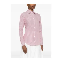 Camisa Rosa a Rayas con Botones