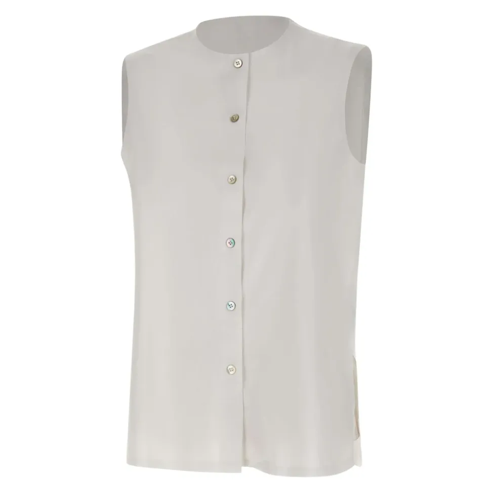Camisa sin Mangas Oxford