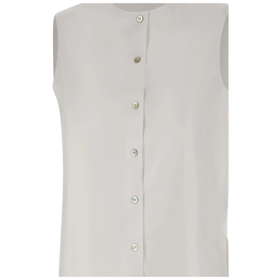 Camisa sin Mangas Oxford