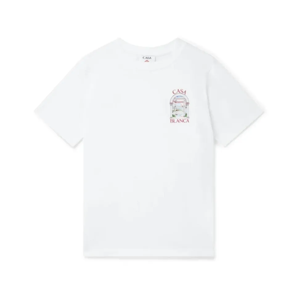 Camiseta Blanca de Algodón Orgánico de Manga Corta