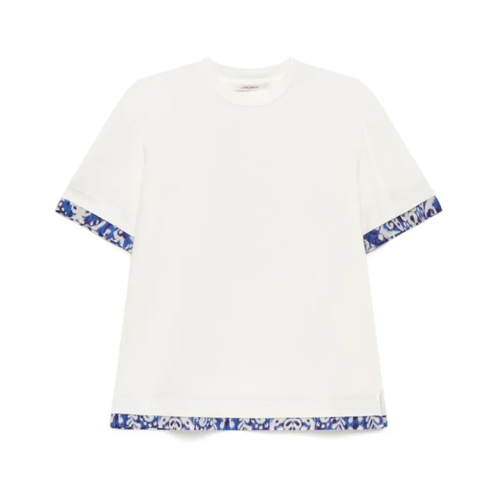 Camiseta con estampado botánico