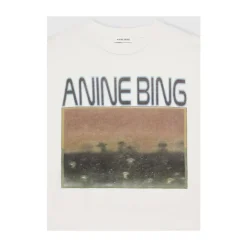 Camiseta con estampado de setas Cuello redondo