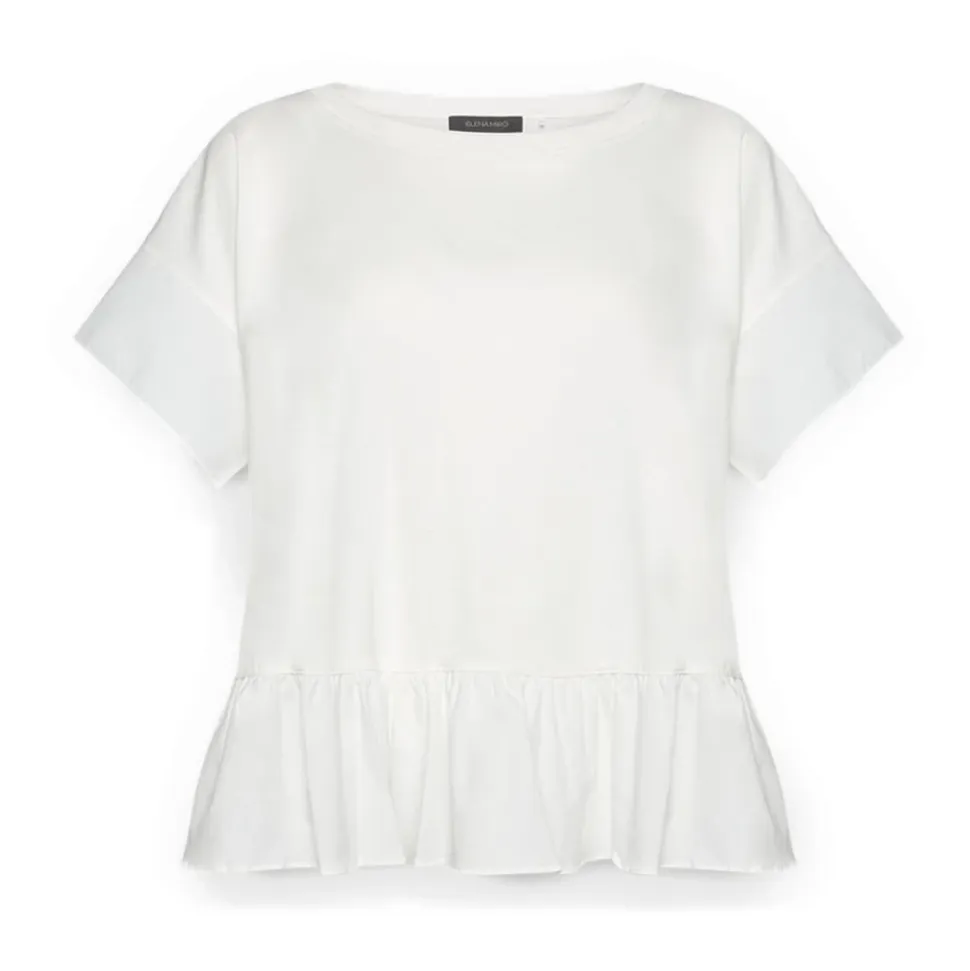 Camiseta con Volante en el Dobladillo