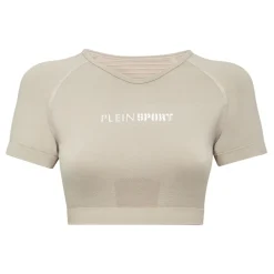 Camiseta Corta Sin Costuras con Cuello en V