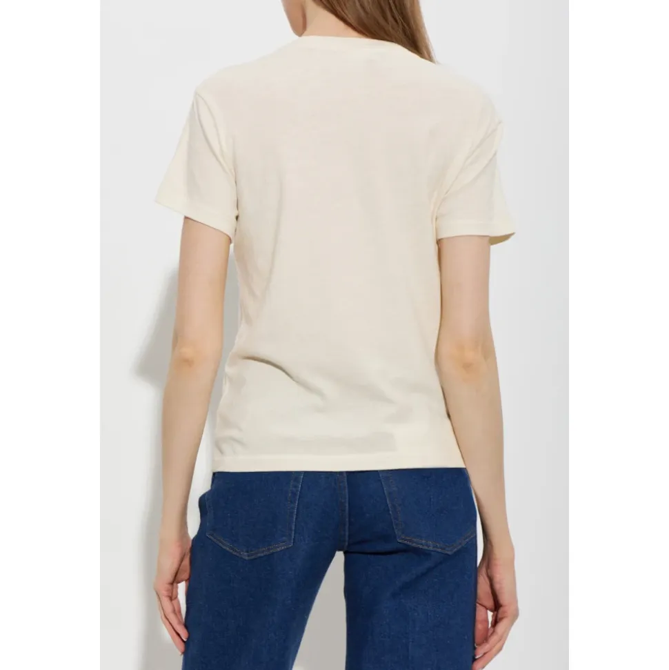 Camiseta Crema con Estampado
