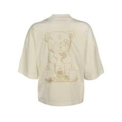 Camiseta de algodón bordada