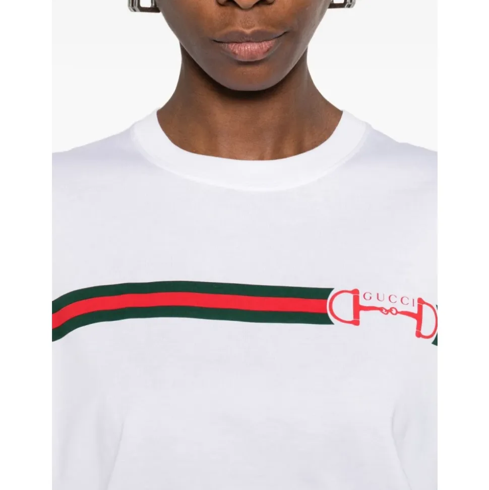 Camiseta de Algodón con Logo