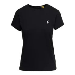 Camiseta de Algodón de Cuello Redondo