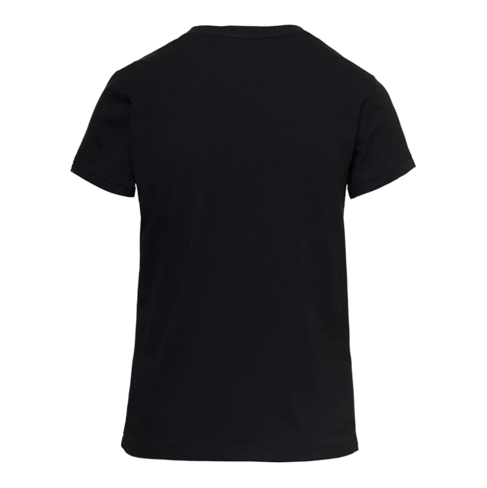 Camiseta de Algodón de Cuello Redondo