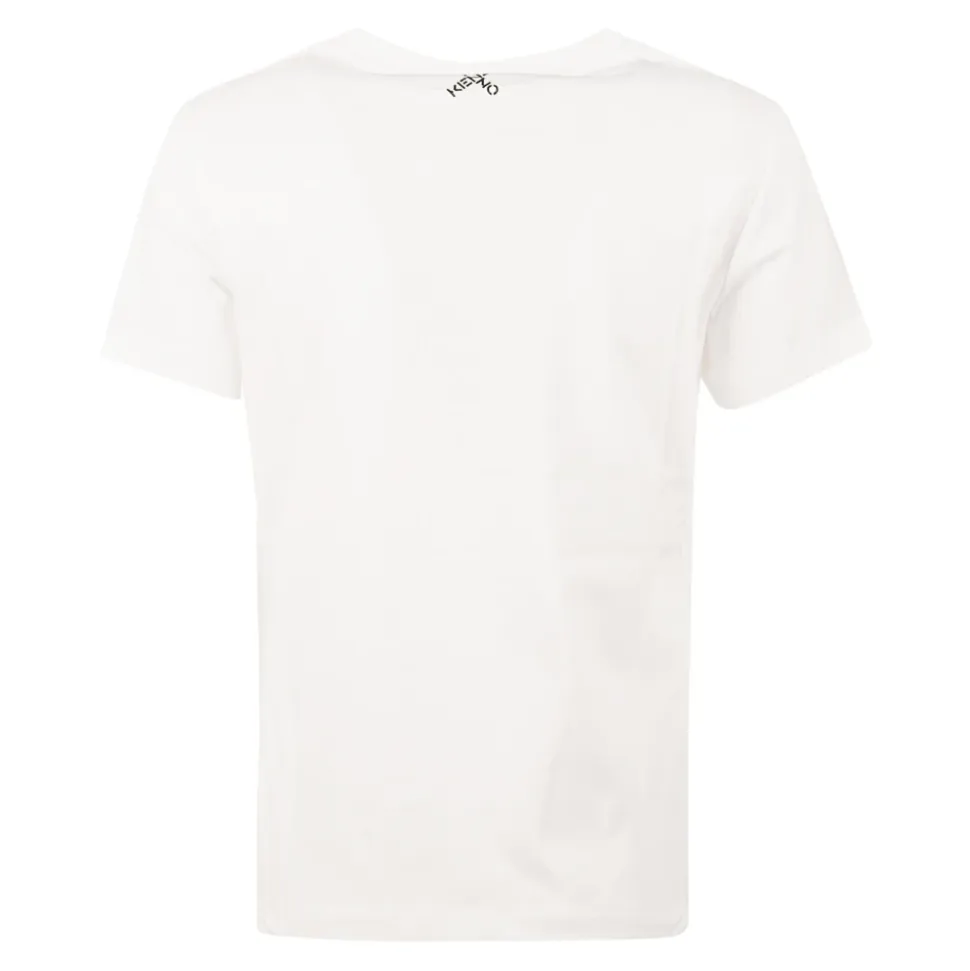Camiseta de Cuello Redondo con Estampado de Logo