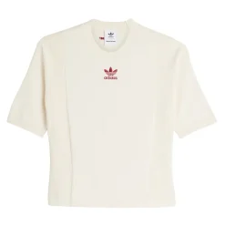 Camiseta de punto con paneles blanca
