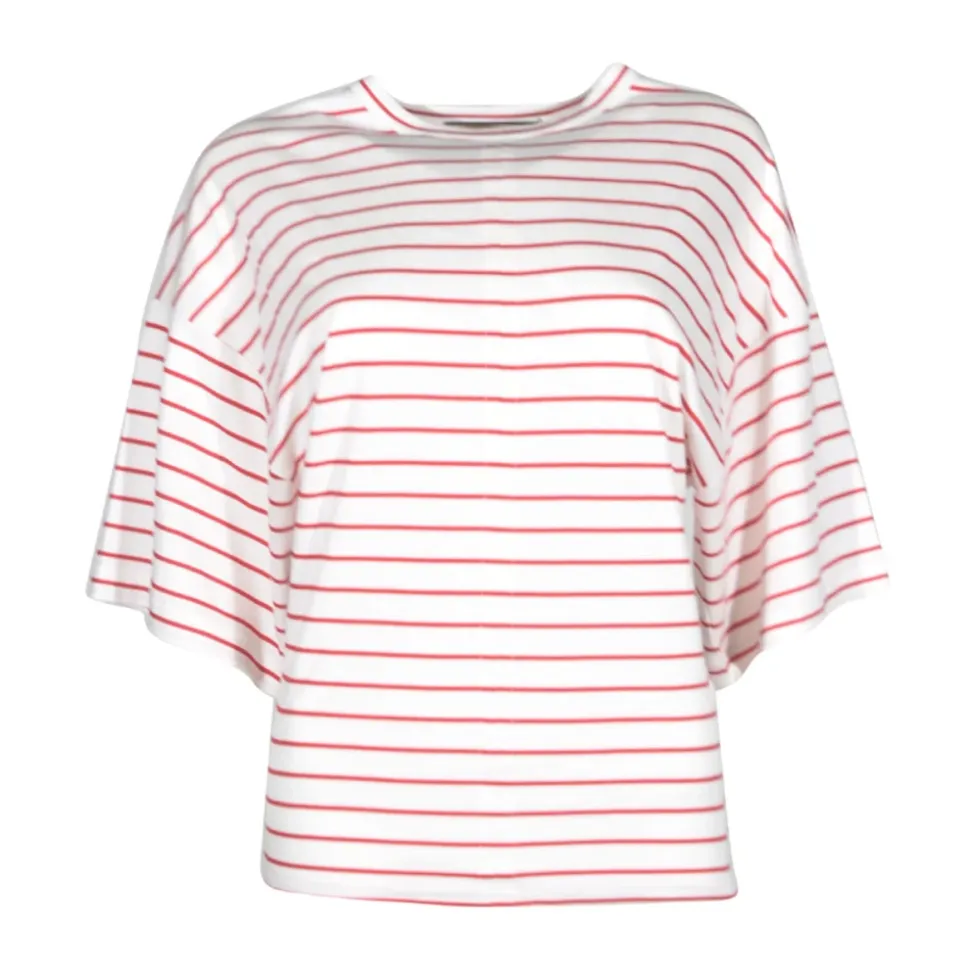 Camiseta de rayas de manga corta