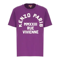 Camiseta Elegante de Algodón Morado