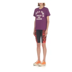 Camiseta Elegante de Algodón Morado