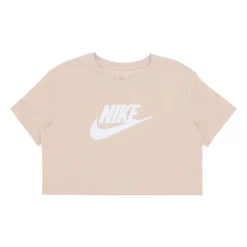 Camiseta Iconic Crop Sanddrift/Blanco