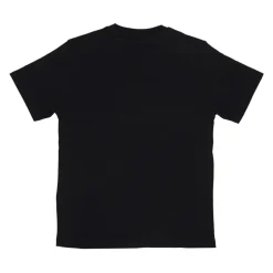 Camiseta Negra con Strass y Mangas Cortas