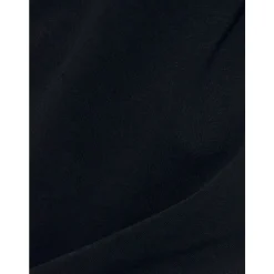 Camiseta Negra de Algodón Asimétrica